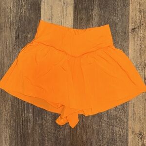 aerie flared crossover athletic shorts